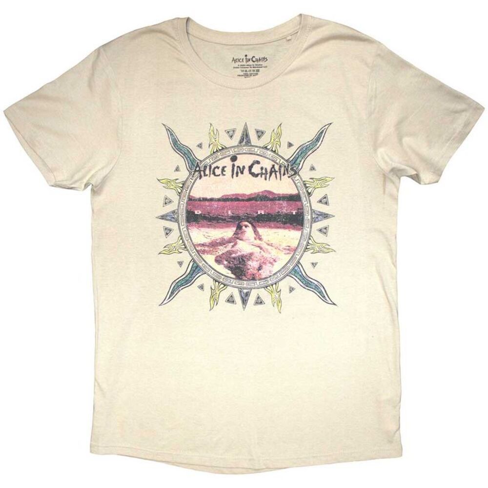 Alice In Chains Unisex Adult Dirt Back Print T-Shirt / Sand